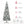 HOMCOM 9ft Unlit Snow-Flocked Slim Pine Artificial Christmas Tree