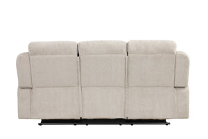 Galya - 3 Piece Living Room Set Sofa Loveseat Chair - Light Gray