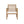 Outdoor Acacia Wood Club Chairs, 2-Piece Set - Natural Stained / White