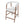 24.5'' Seat Height Bar Stools with Back, Set of 2