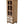Rustic Wooden Storage Cabinet with Decorative Cutout Door