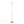 Icicle 65' Modern Swivel Floor Lamp in Gold Metal