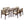 7 Piece Outdoor Acacia Wood Dining Set With Cushions
