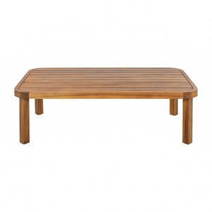 4 Piece Acacia Wood Patio Furniture Set