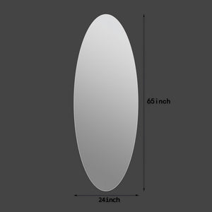 Modern Oval Full Length Wall Mirror