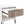 Dumbo - Fluted Nightstand With 1 Drawer - Gray / White