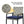 5 Piece Patio Dining Table Set, Acacia Wood Table Top With Umbrella Hole