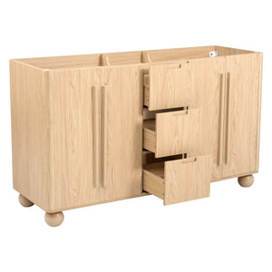 58.3" Bathroom Vanity Cabinet Only with Soft-Close Drawers