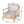 Patio Acacia Wood Chat Set, Club Chair + Coffee Table with Water-resistant Cushion