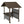 9.4x6.2 FT Hardtop Grill Gazebo with Storage Shelves & Resin Shade System