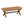 Bench With Water Hyacinth Seat - Brown