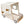 Twin Size Car Bed With Pillow, Ceiling Cloth And LED - Natural