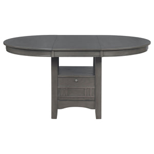 Ingall - 5 Piece Set With Storage Table And Upholstered Chairs - Medium Gray