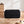 Black Plush Ottoman