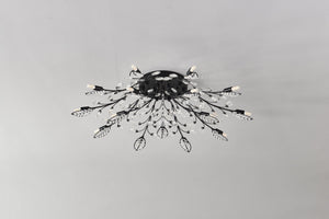 15-Light Chandelier Crystal Ceiling Lamp