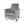 Bolt Upholstered Recliner Chair With Stainless Steel Base - Gray / Chrome