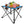 2Pcs Foldable Camping Table Portable Picnic Table Lightweight Travel Desk with 2 Cup Holders/Table Carrying Bag