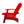 Outdoor Or Indoor Wood Adirondack Chair With An Hole To Hold Umbrella, On The Arm