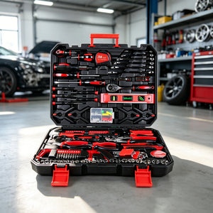 266-Piece Home Tool Set with Rolling Tool Box