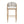 Outdoor Bar Height Metal Frame Counter Stools with Scallop-Shaped Backrest & Water-Resistant Cushions