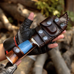 Champion Hunting Knife with Exotic Rosewood & Bone Handle - TRAPSKI