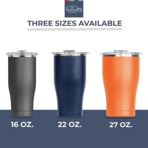 CHASER™ 22OZ TUMBLER with Lid for Hot and Cold Drinks, Insulated Stainless Steel - TRAPSKI