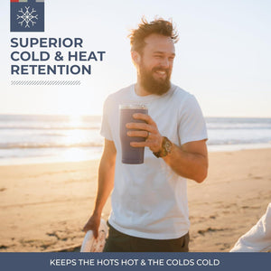 CHASER™ 22OZ TUMBLER with Lid for Hot and Cold Drinks, Insulated Stainless Steel - TRAPSKI