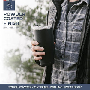 CHASER™ 27OZ TUMBLER with Lid for Hot and Cold Drinks, Insulated Stainless Steel - TRAPSKI