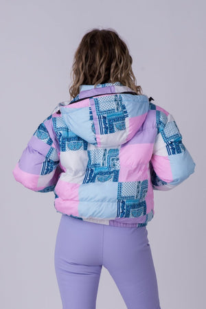 Chic Puffer Jacket -Patchwork - TRAPSKI
