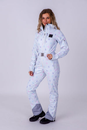 Chic Ski Suit - White OOSC Print