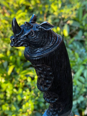 Chimera VG10 Damascus Hunting Knife with Exotic Ebony Wood Handle - TRAPSKI