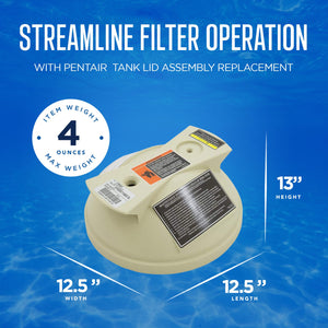 Pentair 178553 Almond Lid Assembly Replacement Pool and Spa Cartridge Filter