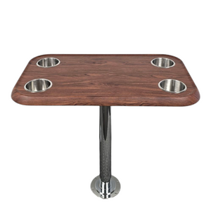 Boat Table Set - 6" Flush Mount Floor Plate / Anti Wobble (6 colors)