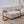 C-Shaped Side Table with Durable Metal & Wood - Dark Brown or White