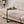 C-Shaped Side Table with Durable Metal & Wood - Dark Brown or White