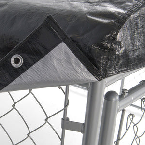 WeatherGuard CL-00301 5' x 10' Outdoor All Season Dog Kennel Waterproof Cover