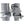 Lucky Dog 5 x 5 x 4 Foot Heavy Duty Outdoor Chain Link Dog Kennel (2 Pack)