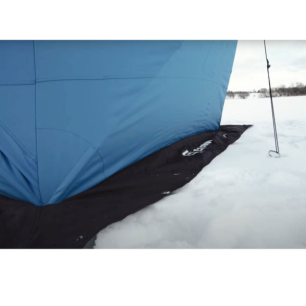 CLAM C-560 Portable 7.5 Ft 4 Person Pop Up Ice Fishing Thermal Hub Shelter Tent