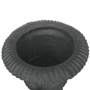 Classic Roman MGO Garden Urn Planter with Durable Magnesium Oxide - Black