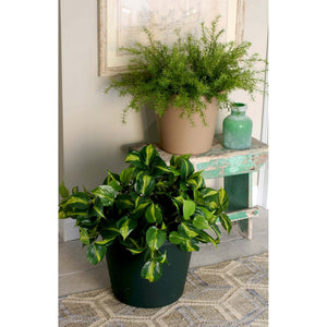 The HC Companies 24" Plastic Indoor Outdoor Classic Flower Pot Planter, Blue - TRAPSKI