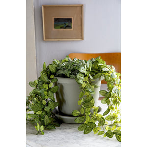 The HC Companies 24" Plastic Indoor Outdoor Classic Flower Pot Planter, Blue - TRAPSKI