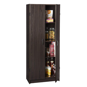 ClosetMaid Wooden Pantry Cabinet for Added Storage and Organization, Espresso