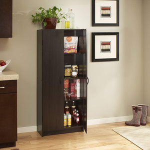 ClosetMaid Wooden Pantry Cabinet for Added Storage and Organization, Espresso