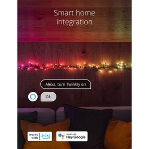 Twinkly Cluster App-Controlled Smart LED Christmas Lights 400 RGB (2 Pack)