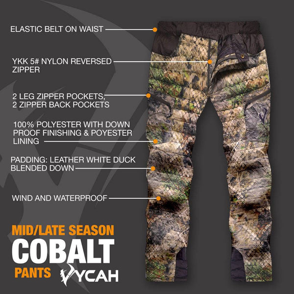 Vycah Cobalt Down Pant - Fall Camo