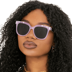 Coco - Lilac Wayfarer Sunglasses - TRAPSKI