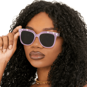 Coco - Lilac Wayfarer Sunglasses - TRAPSKI
