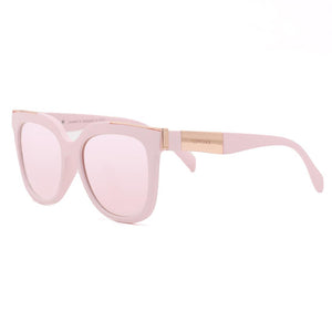 Coco - Rosegold Frame Rosegold Lens Wayfarer Sunglasses - TRAPSKI