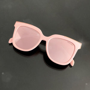 Coco - Rosegold Frame Rosegold Lens Wayfarer Sunglasses - TRAPSKI