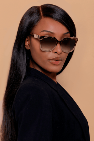 Coco - Sustainable Tortoise Frame Brown Lens Wayfarer Sunglasses - TRAPSKI